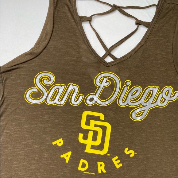 San Diego Padres Brown mini dress tunic top - Picture 3 of 8